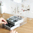 New Acrylic Jewelry Organizer Box for Necklace Display Storage Case Earring