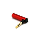 Connector 4 Pole Right Angle Male To Female Stereo Audio Adapter 90 Degree