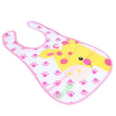 Baby Kids Bibs Waterproof Saliva Towel Cartoon Bib Feeding Bandana Giraffe