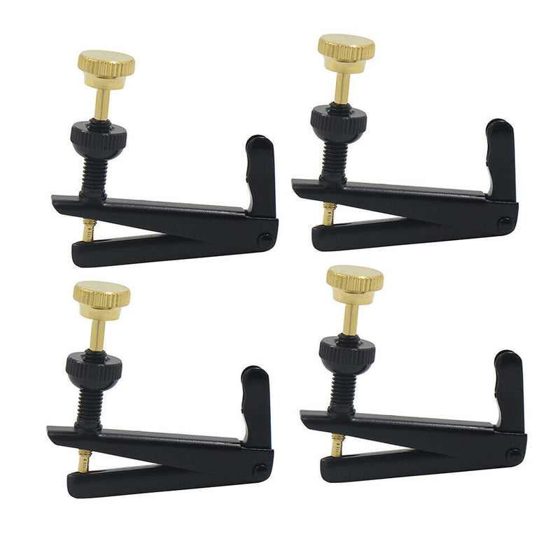 4pcs 4/4 3/4 Copper Violin Fine Tuners Adjuster Strings Hooks Violin Parts A