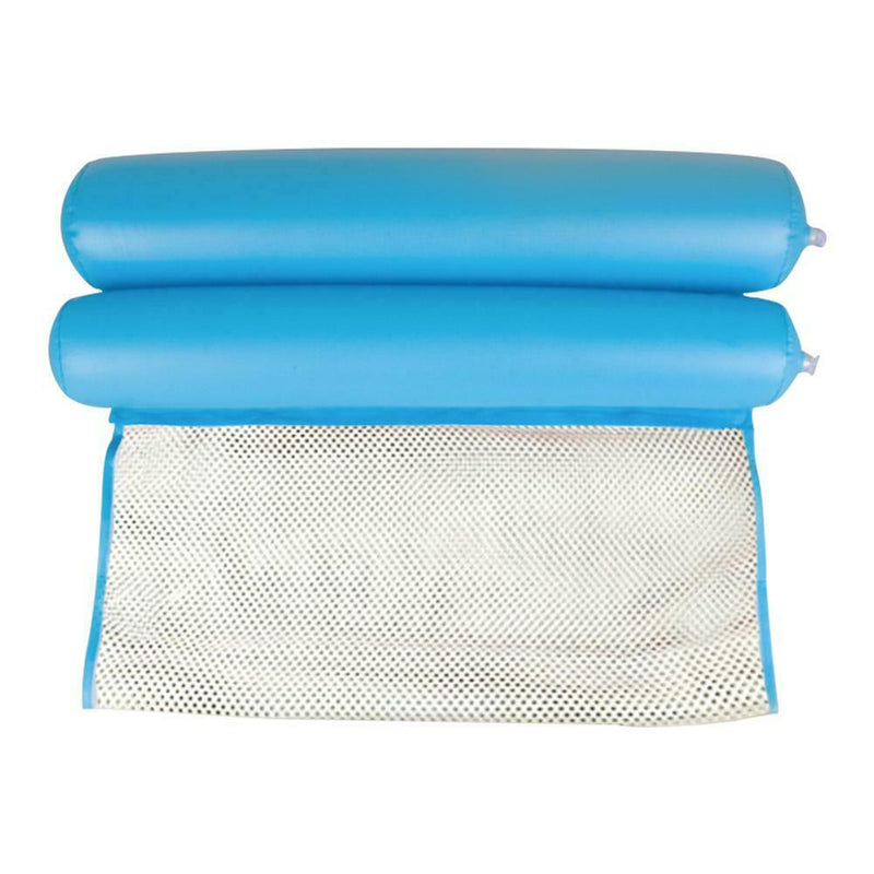 Water Hammock Inflatable Air Mattress Swimming Pool Beach Bed (Light Blue) SN9F