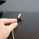 8pcs Car Wire USB Cable Holder Tie Clip Fixer Organizer Black Line Clamp A