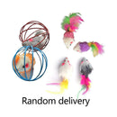 6pcs/Set Fur False Plush Mouse Cage Pet Cat Feathers Rat Interactive Toys