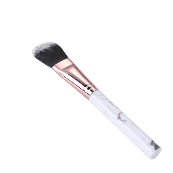 Foundation Brush Flat Concealer Blender Makeup Brush Cosmetic Tool (White)