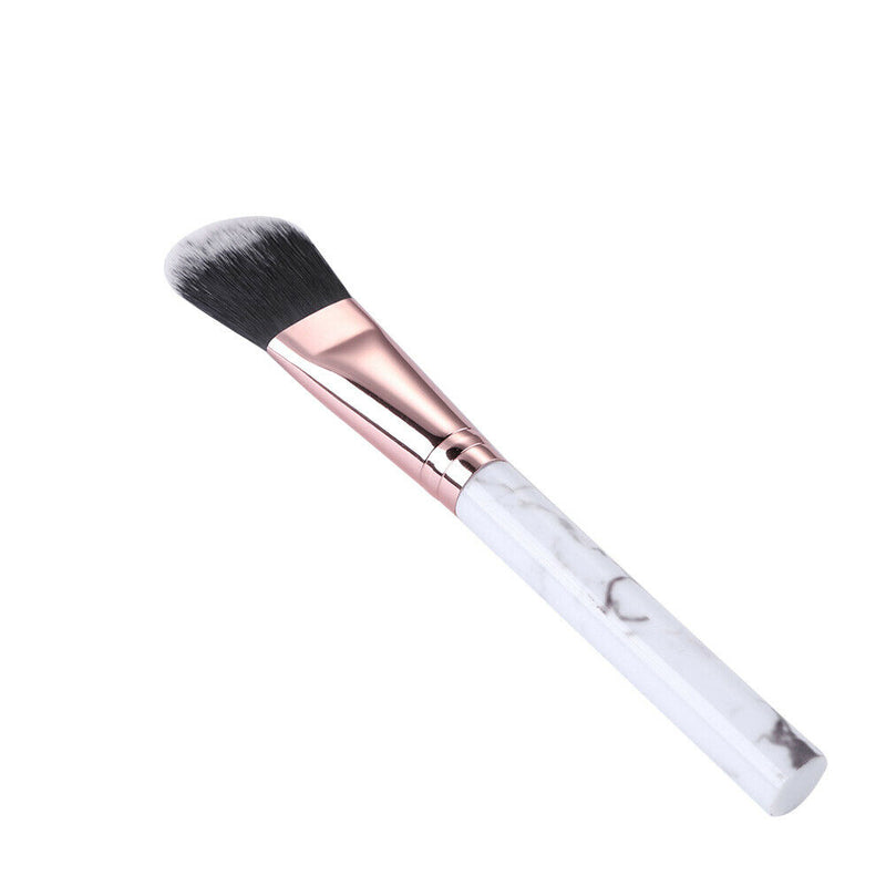 Foundation Brush Flat Concealer Blender Makeup Brush Cosmetic Tool (White)