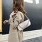 Women Chain Leather Underarm Shoulder Handbags (Alligator Pattern Khaki)
