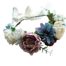 Summer Women Flower Wreath Crown Floral Wedding Party Garland Headband Head D6G7