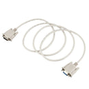 5X(RS232 DB9 9 Pin Male to Female Serial Port Cable Industrial Adapter 1.3 W3W4)