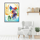 5D DIY Full Drill Diamond Painting Wolf with Wings Cross Stitch Mosaic Kit A
