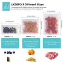 7pcs Reusable Food Sealed Bag Leakproof Kitchen Snacks Storage Organizer