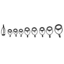 9pcs Fly Fishing Rod Guide Tip Repair Kit DIY Double Leg Eye Rings 6 Sizes