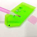 Set Oval Nails Art Rhinestones Picker Plate And Dotting Pencil Picker Gel Cube .