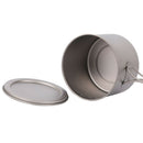 Titanium Outdoor Cup Titanium Water Mug Cup With Lid Handle Outdoor Camping