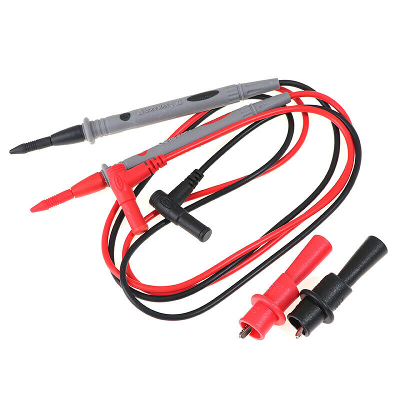 1000V20A Probe Lead Alligator Clip Crocodile Clamp Cable Multimeter TestSEAU