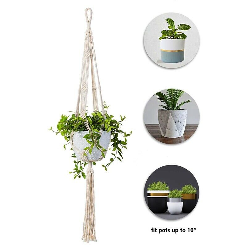 Plant Hangers - Handmade Indoor Wall Large Hanging Planter Pot Holder - Mod