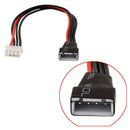 RC 3S Lipo Battery 4Pin JST-EH Plug Balance Charger Cable Extension Black+ReH5E9