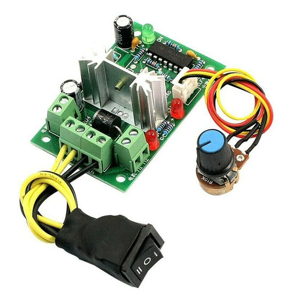 6-30V DC Motor speed Controller Reversible PWM Control Forward / Reverse Sw E3I7