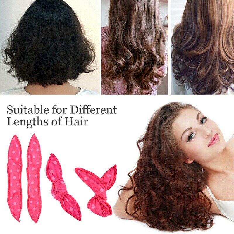 10PCS Magic Curler Hair Rollers Night Sleep wave point Foam Hair Curler Rol E8G9