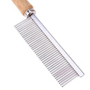 Stainless Steel Pet Comb for Dog Cat Hair Removal Single Row Straight Comb