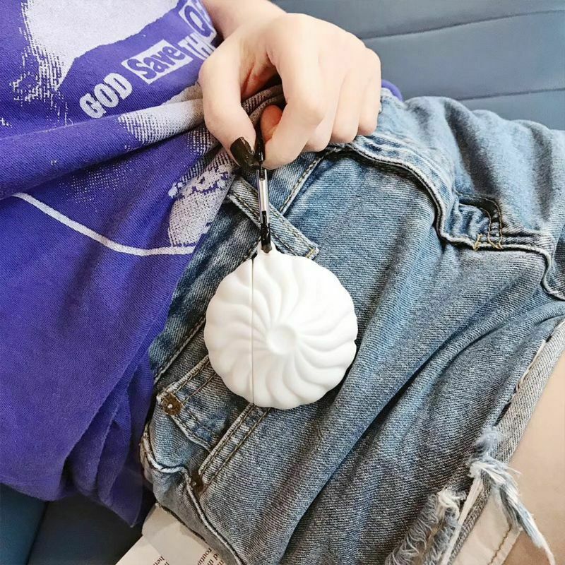Delicious Steamed Buns Pattern Soft Silicone Protective Case Cover for Airpods