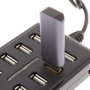 High Speed 480 Mbps USB 2.0 Hub 10 Ports Multi USB Splitter ForX laptop OZ