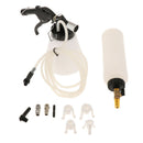 1L AIR Pneumatic Brake Bleeder Fluid w/ 4Master Cylinder Adapters 90-120 PSI