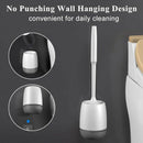 Toilet Brush and Holder,Toilet Bowl Cleaner Brush, 2Pcs Bathroom Toilet Bow