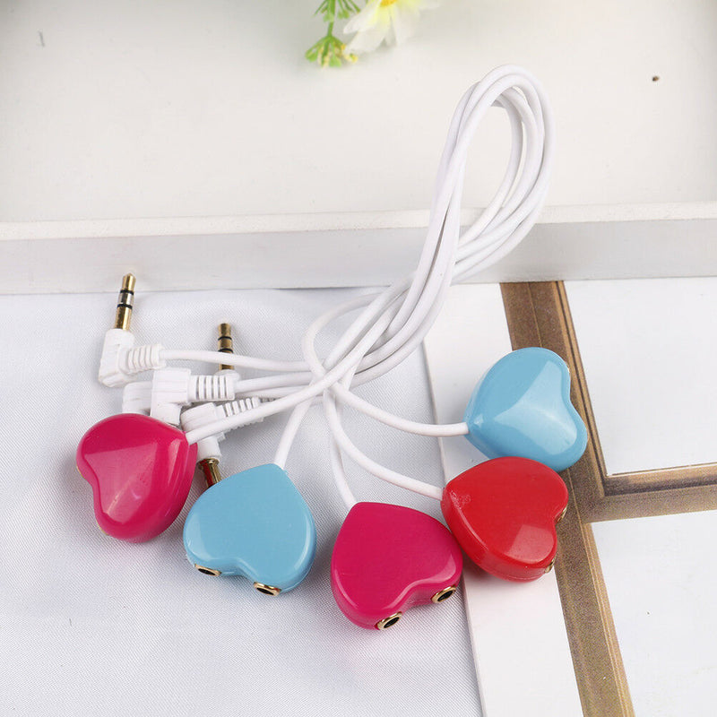 1Pc 3.5mm headphone splitter music sharing audio plug line cable adapter!E