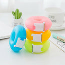 1XCartoon Tape Dispenser Stationery Portable Donut Tape Holder Invisible Tape JR