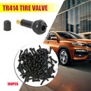 100pcs TR-414 Snap In Rubber Valve Stems TR414 Tubeless Tire Valves with Caps