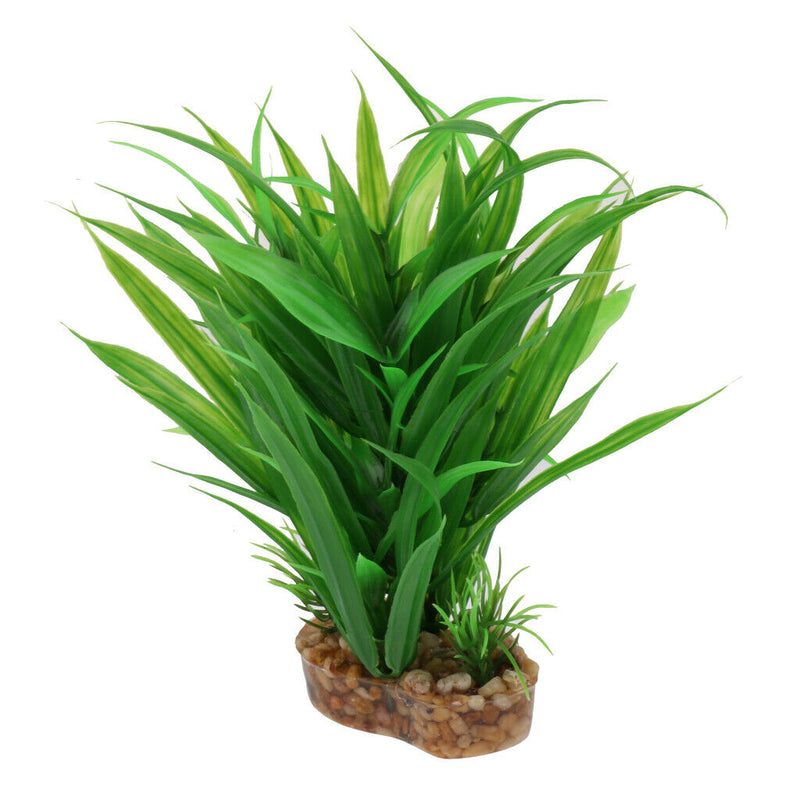 Set of 2, Plastic Terrarium Bamboo Leaf & Succulent Plant Animals Habitat for