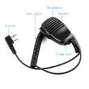 2 Pin Mini PTT Speaker MIC Walkie Talkie Accessories For Baofeng UV5R 888S  D5V4