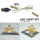 DIY Assembled Building Blocks LED Light Architecture Building Series Louvre S7K1