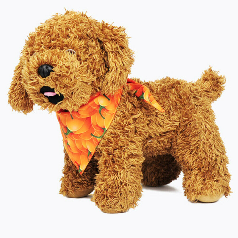 4pcs Scarf Collar Pet Bandana Cotton Puppy Triangle Saliva Scarf Halloween Decor