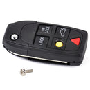 5 Button Folding Flip Remote Key Shell Case Fob fit for Volvo S60 S80 XC70 XC90