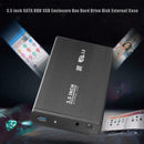 3.5 inch SATA HDD SSD Enclosure Box Hard Drive Disk External Case (USB3.0) A