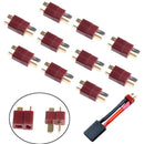 10Pairs/set T Plug Male & Female Deans Connectors For DIY RC LiPo Battery 3C