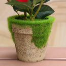 Vivid Artificial Flower Daisy Rose Floral Eglantine Bonsai Decor Red