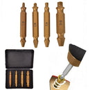 4PCS Titanium Screw Extractor Drill BitsTool Set Broken Damaged Bolt Remover AM+