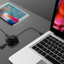 USB Hub, One to Four USB Expansion Hub, Circular HUB 3.0 Adapter V7O9
