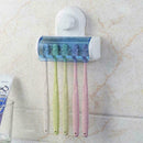 Toothbrush holder strong suction cup wall hanging household dustproof 5 pcs M8F8