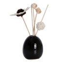 Creative Artificial Flower Ceramic Vase Essential Oil Perfume Holder Black
