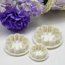 3Pcs/Set Carnation Flower Mold Fondant Sugarcraft Paste Tools Mold Decor V5Z8