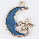 8Pcs/Set Enamel Planet Charms Pendant Jewelry Findings DIY Craft Making