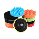 12X 5 Inch Buffing Waxing Polishing Sponge Pads Drill Adapter Kit for Car P Y2Z4