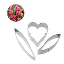 3pcs/set Orchid Flower Petal Mold Cookie Cutter Fondant Cake Tool
