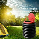 4L Car Folding Collapsible Bucket With Lid Retractable Trash Sundries Barrel