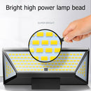 138 LED 4 Modes Solar Wall Light Waterproof PIR Motion Sensor Outdoor Lamp A