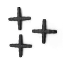 50 Pcs Hose Cross Straight Connector For 4/7 mm Hose 1/4 Inch Barb Barbed C C5P2