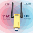 USB 3.0 1200MBPS Long Range AC1200 Dual Band 5GHz Wireless WiFi Adapter New
